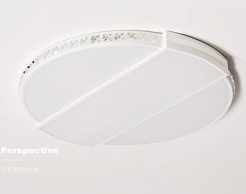 Современный прозрачный Cystal потолочный светильник для помещений круговой