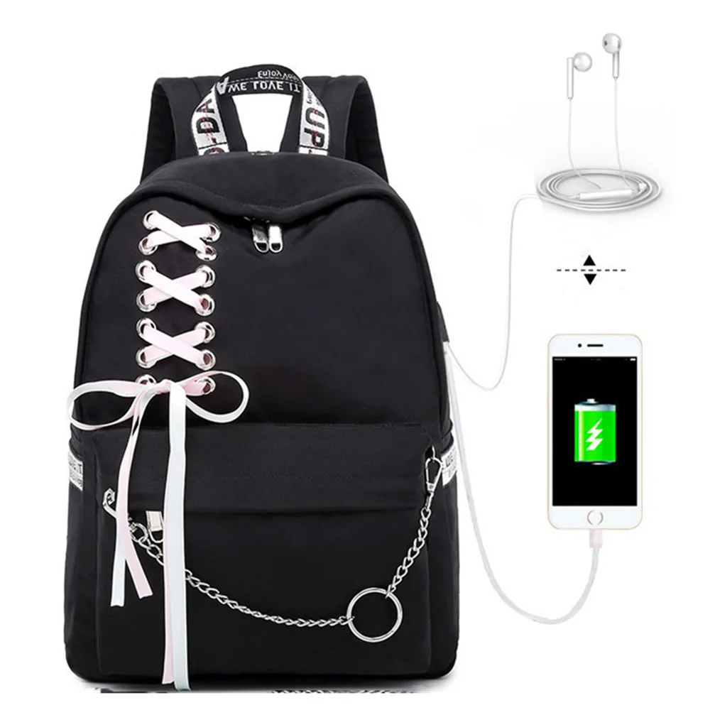 Fashion Girl Schoolbag Students Pink Laptop Backpack School Bags For Teenage Girls Women Backpacks Mochila infantil Escolar