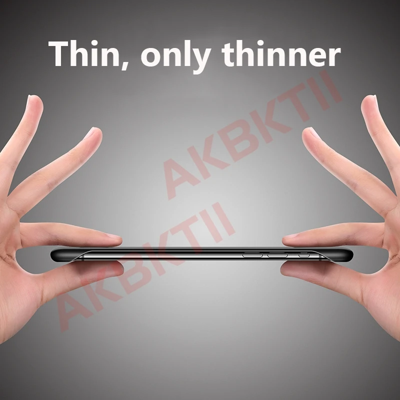 AKBKTII безборный матовый чехол для телефона iphone xr палец кольцо ремешок прозрачный