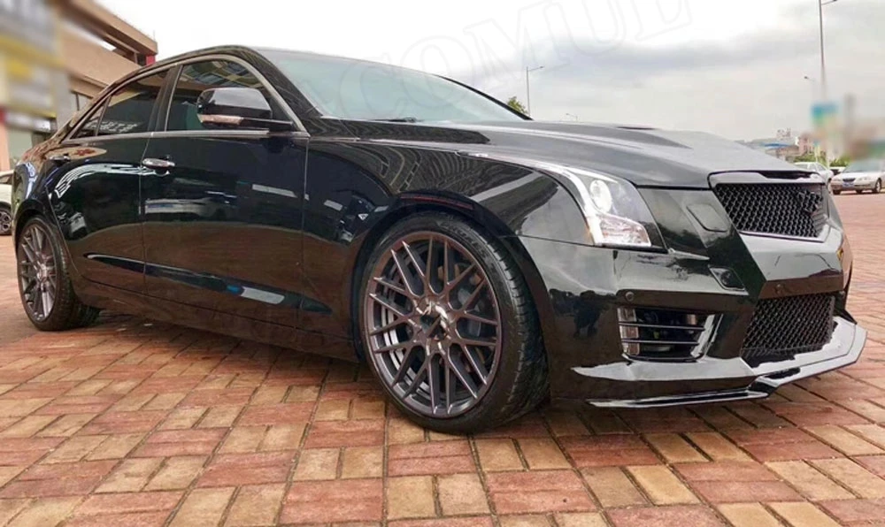 Передний бампер гоночный сетчатый грили Крышка для Cadillac ATS- ATS-V стиль автомобильный Бампер защитный комплект кузова