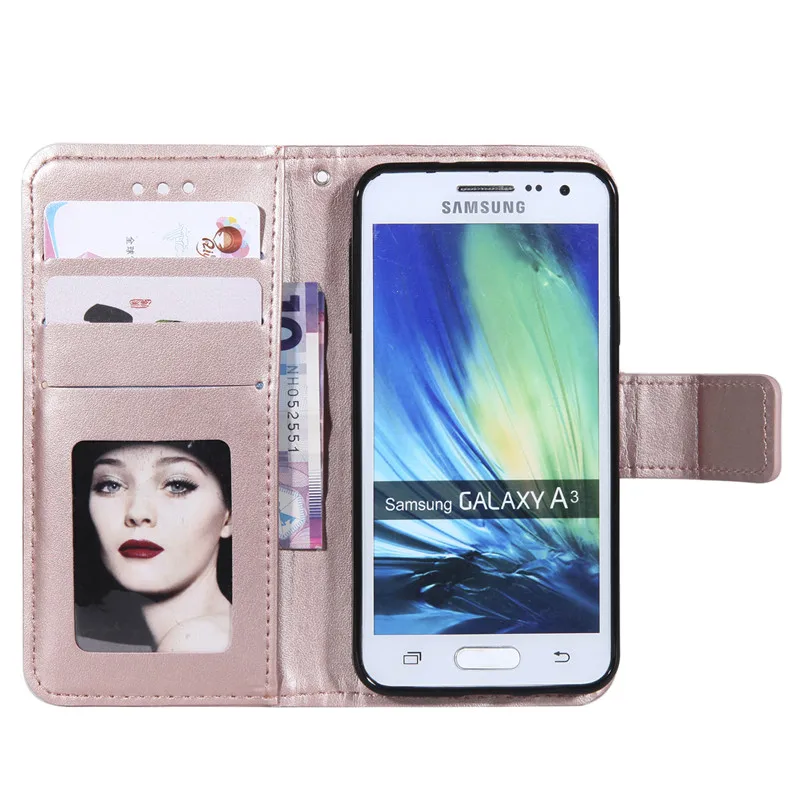 Wekays чехол для Samsung Galaxy A3 2015 A300F Новый 3D Цветочный кожаный A5 A500F Чехол