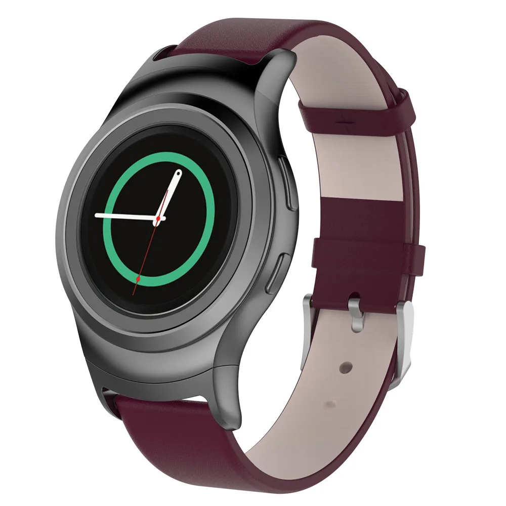 Ремешок для часов кожаный ремешок Samsung Gear S2 с адаптером | Наручные часы