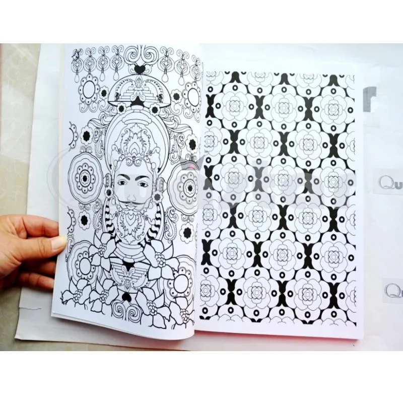 100 страниц Мандала раскраска для детей взрослые &quotАнтистресс&quot художественная