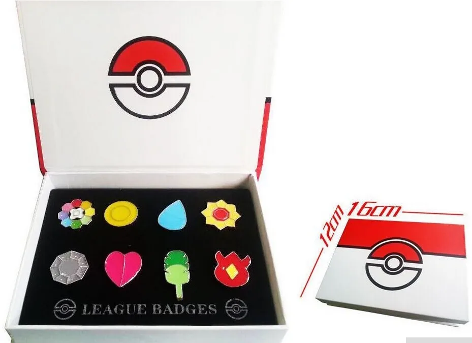 Pokemon Go 1 Kanto League бейж Брошь на булавке Пип Косплей подарочный набор|set cosplay|set giftset