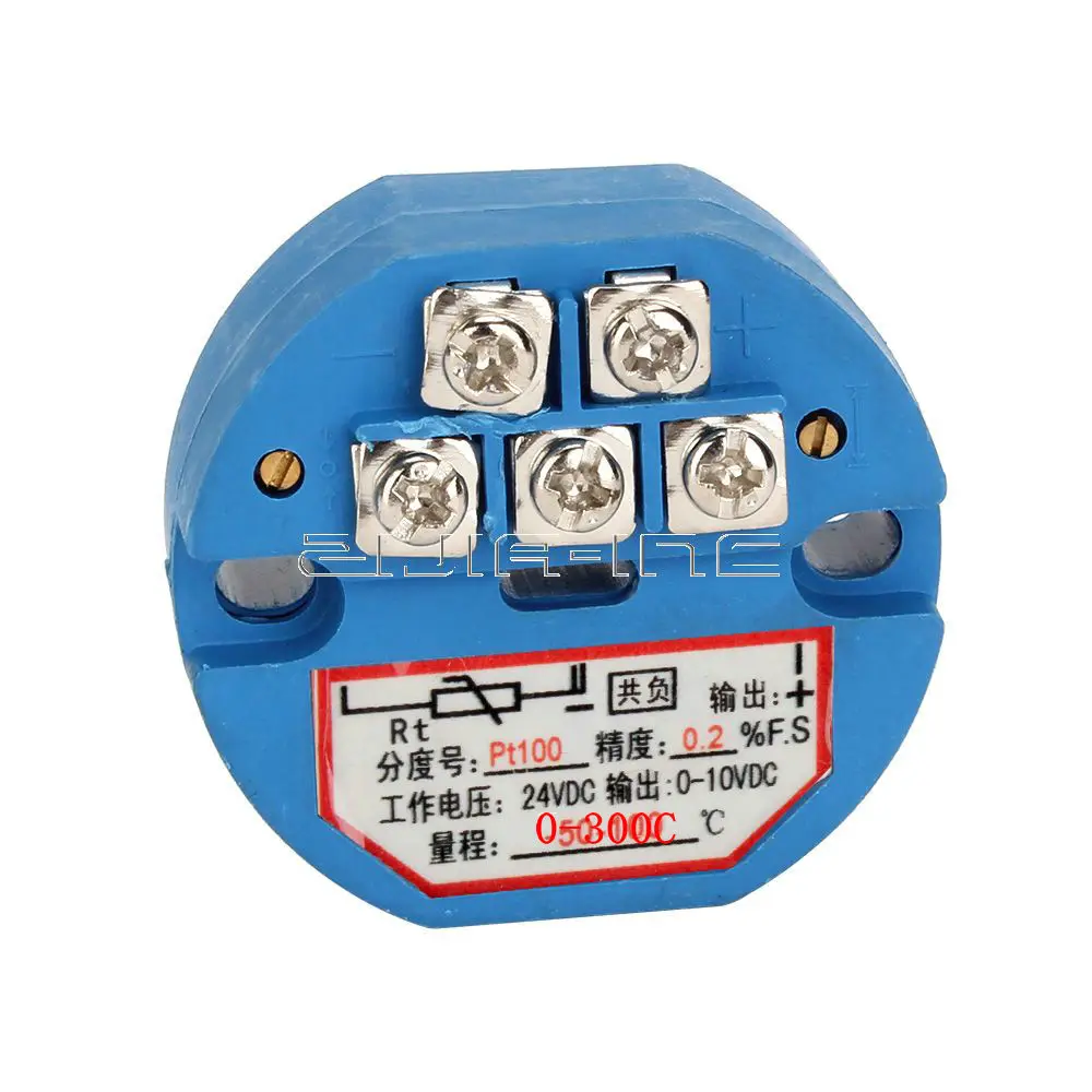 Датчик Температуры RTD PT100 передатчик DC24V минус 0 ~ 300C выход 10 в|output| |