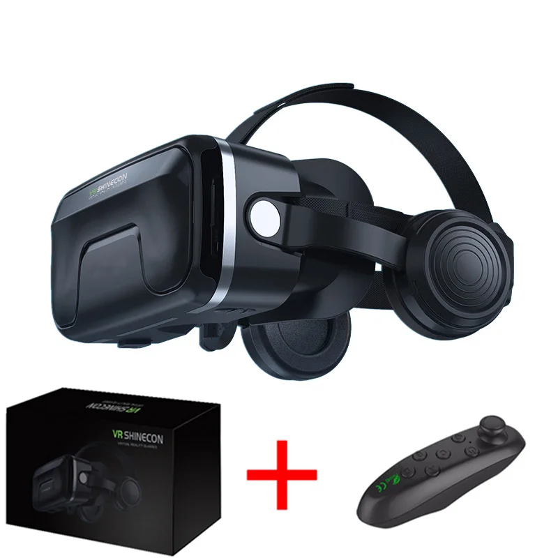 Bundle 2 VR shinecon 7,0 гарнитура обновленная версия Очки виртуальной реальности 3D VR очки гарнитура для шлема игровая коробка - Цвет: Bundle 2