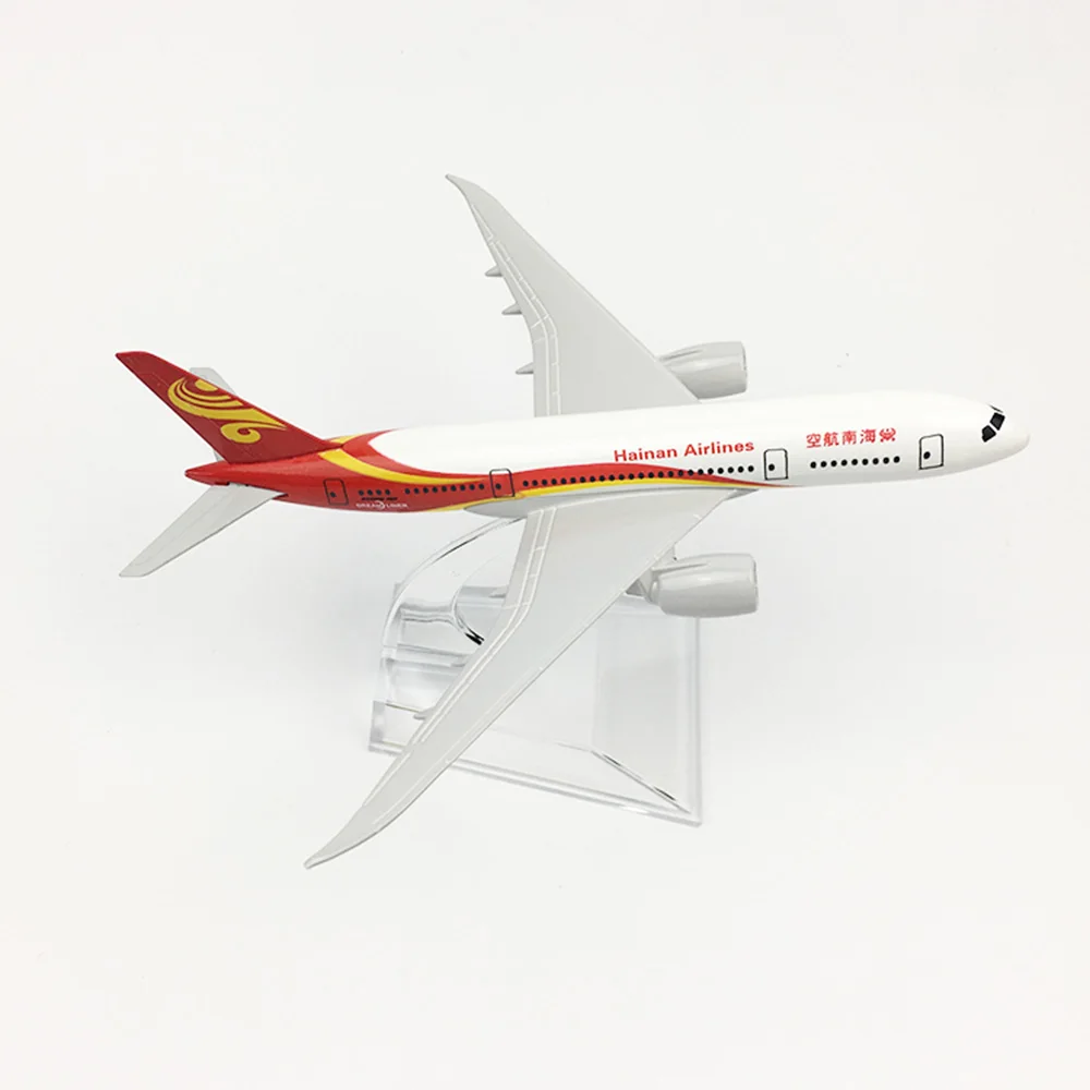 1/400 масштаб самолета Boeing 787 Hainan Airways 16 см сплав самолет B787 детские игрушки Детский подарок для коллекции