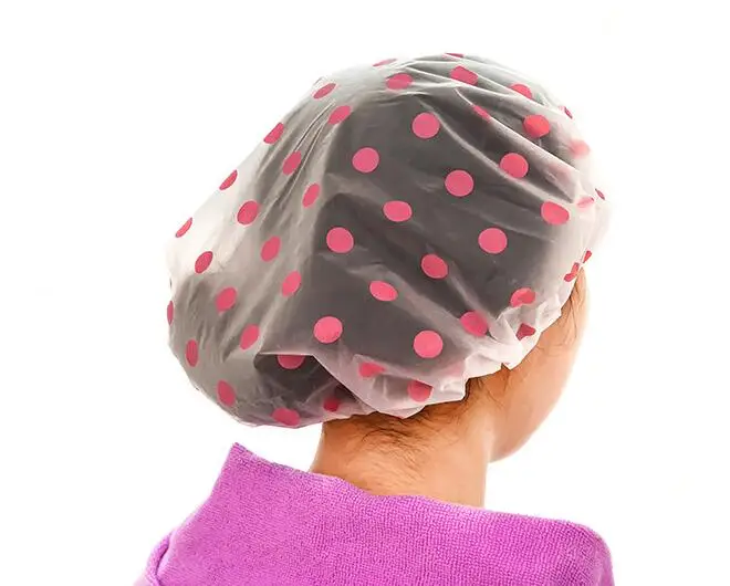 Водонепроницаемая шапочка для душа с защитой окружающей среды и эластичной