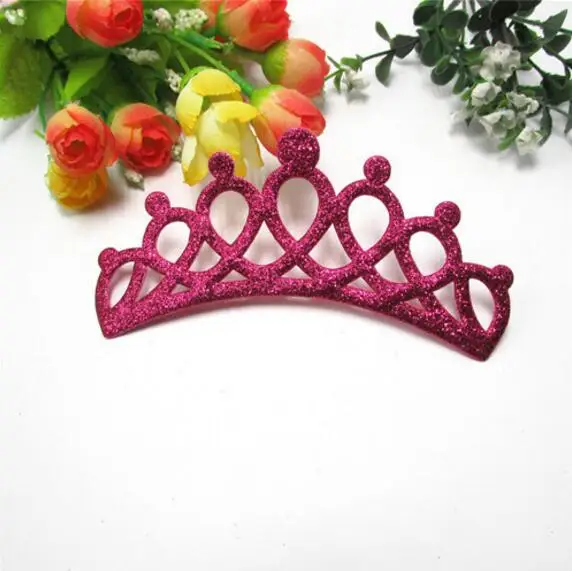 10 шт. декоративные блестящие короны для головных уборов 4 9 х13 см|crown appliques|glitter