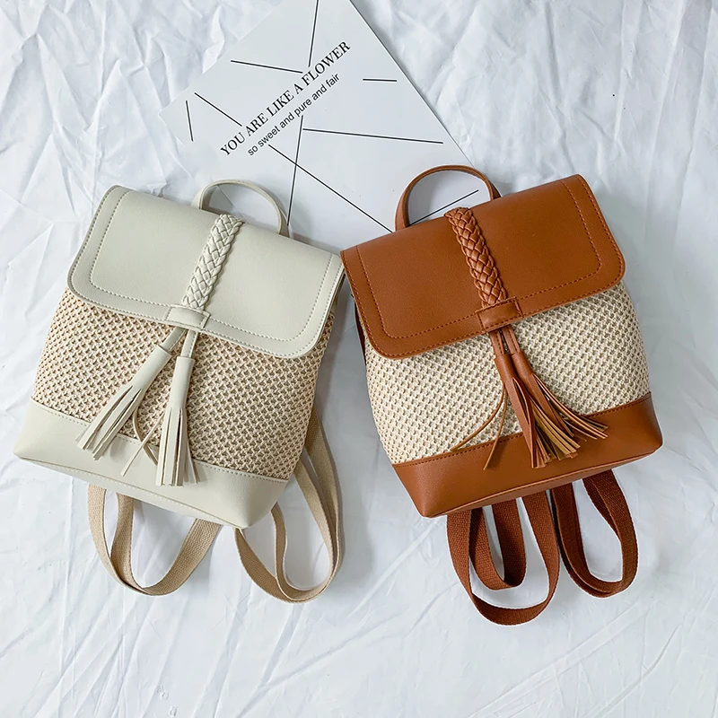 

Women's Shoulder Bag Large Capacity Bucket Weaving Outdoor Travel Girl Crossbody Bag High Quality Discount Price BackpackFashion