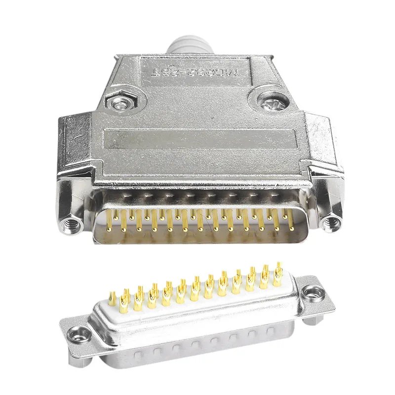 DB25 25-pin типа «папа» женский металлический корпус с позолоченной головкой разъема VGA Видео компьютера интерфейс