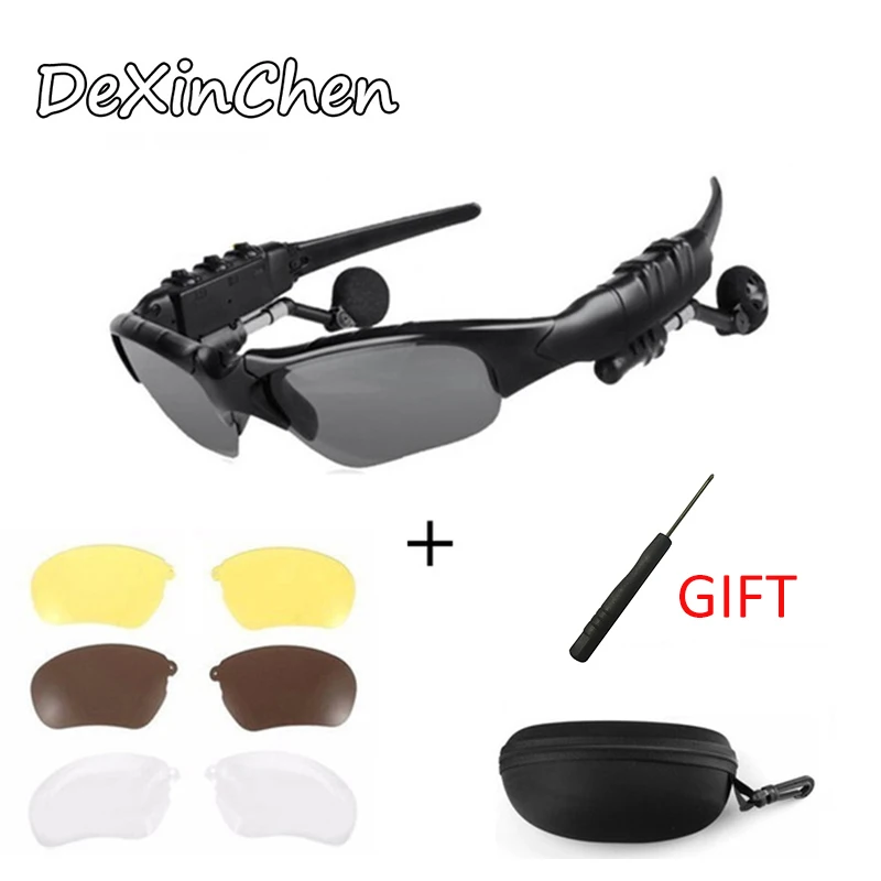 Мотоцикл Bluetooth солнцезащитные очки четыре цвета линзы гарнитура наушники музыка