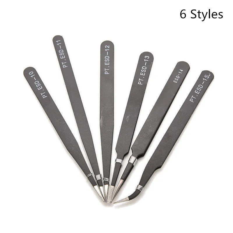 1 шт. антистатические пинцеты из нержавеющей стали|Плоскогубцы| |