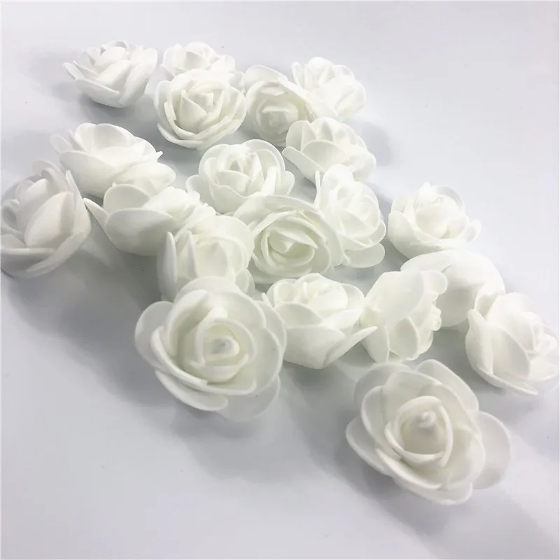 600PCS PE ROSE white 20 см/35 см пена Роза Медведь Форма Роза собака модель PE искусственные розы цветок головы DIY Роза аксессуары в виде мишки мешок - Цвет: 600PCS PE ROSE white
