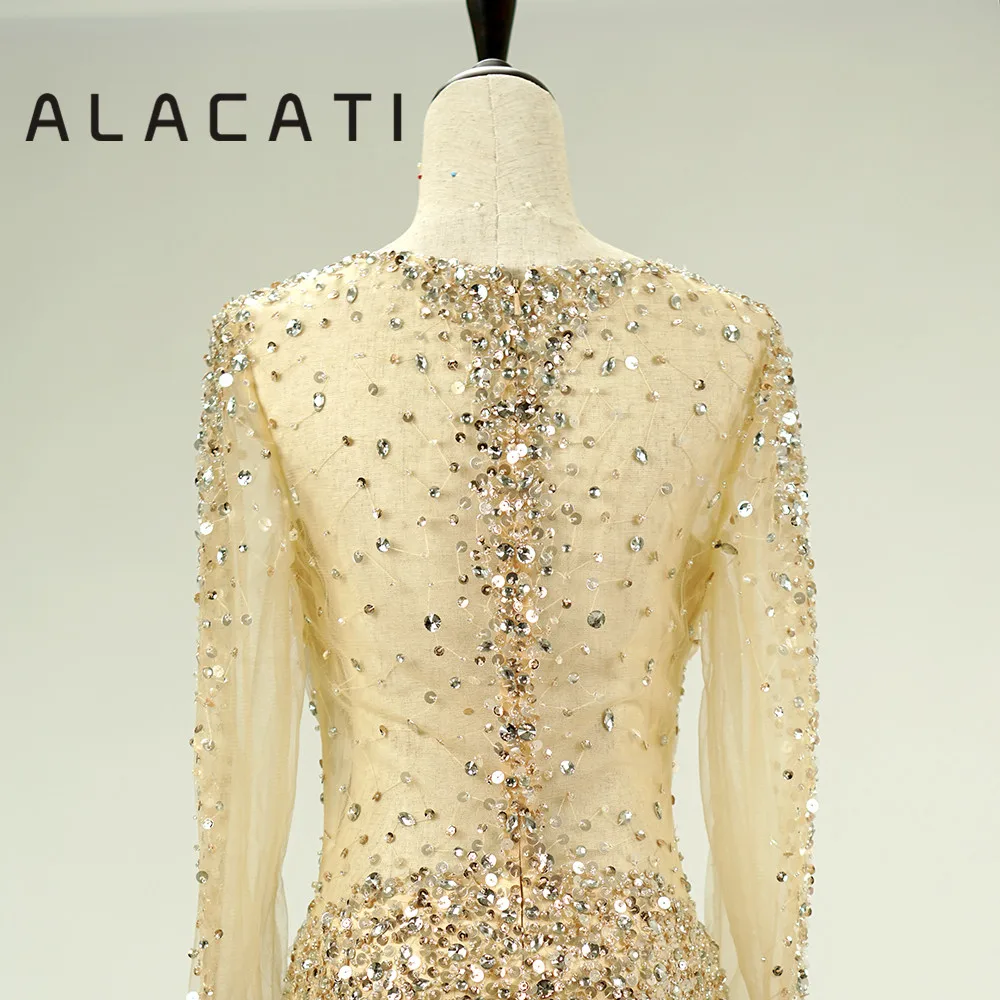 Высококачественная Роскошная Новинка 2019 года вечернее платье с длинными