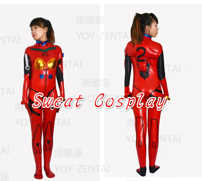 Костюм для косплея из высококачественного резинового покрытия EVA Soryu Asuka Langley
