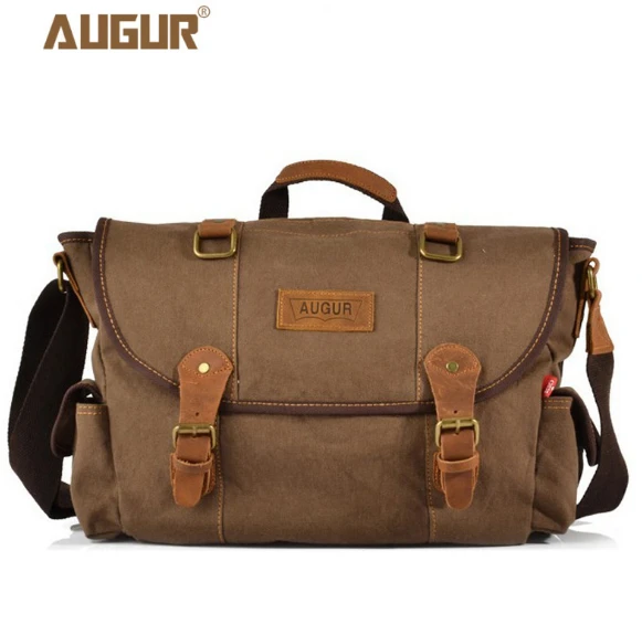 Мужская Холщовая Сумка через плечо Повседневная сумка для