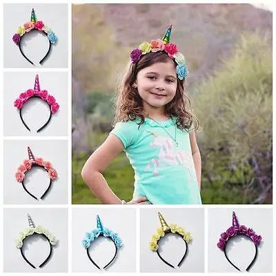 1 шт. Волшебный Единорог Рог головы вечерние Детские волосы головная повязка