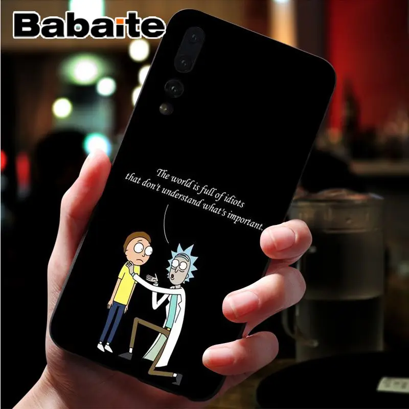 Babaite Comic Meme Рик и Морти чехол для телефона чехол для huawei Mate10 Lite P20 Pro P9 P10 Plus Mate9 10 Honor 10 View 10