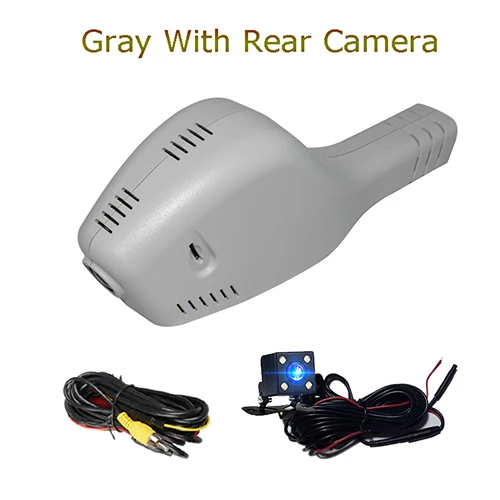 Gray Tow Lens Cam Jabriel HD скрытый видеорегистратор для вождения автомобиля видеорегистратор 1080P Автомобильный видеорегистратор для Skoda Octavia kodiak Citigo Favorit fabia Superb Yeti Rapid - Название цвета: Gray Tow Lens Cam