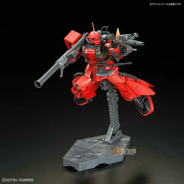 Japaness Bandai оригинальная модель Gundam RG 1/144 MS-06R-2, робот ZAKU II, распакованный мобильный костюм, детские игрушки