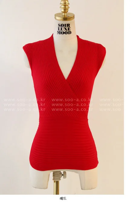 Лето Весна Осень Женская безрукавка женская сексуальная одежда вязаный жилет