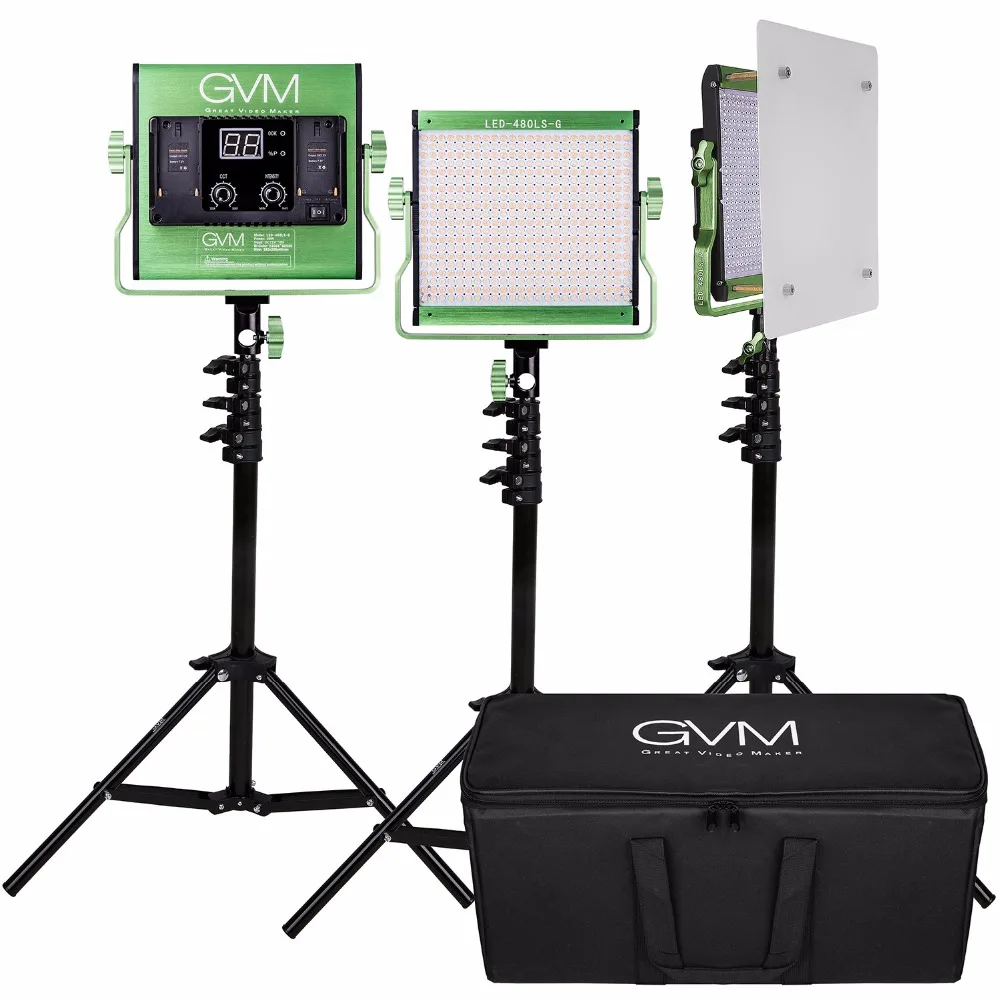ПМТС 480 светодиодный видео свет комплект затемнения двухцветный с подставкой