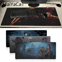 maiyaca dead by daylight diy design pattern game mousepad good quality locking edge keyboard mat table mat mouse pads anime