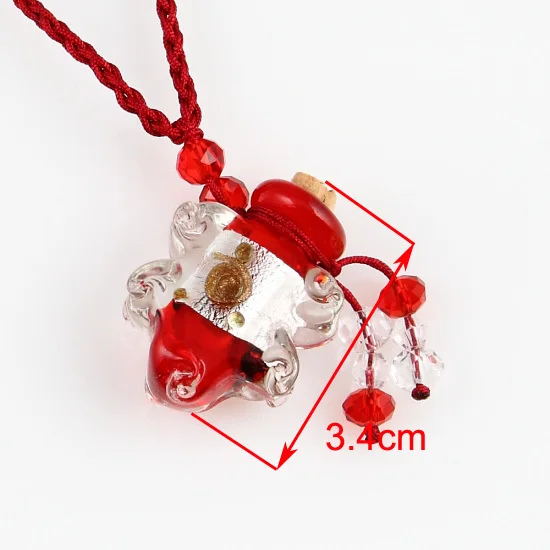 Пустая Маленькая подвеска в виде флакона женское ожерелье с подвеской