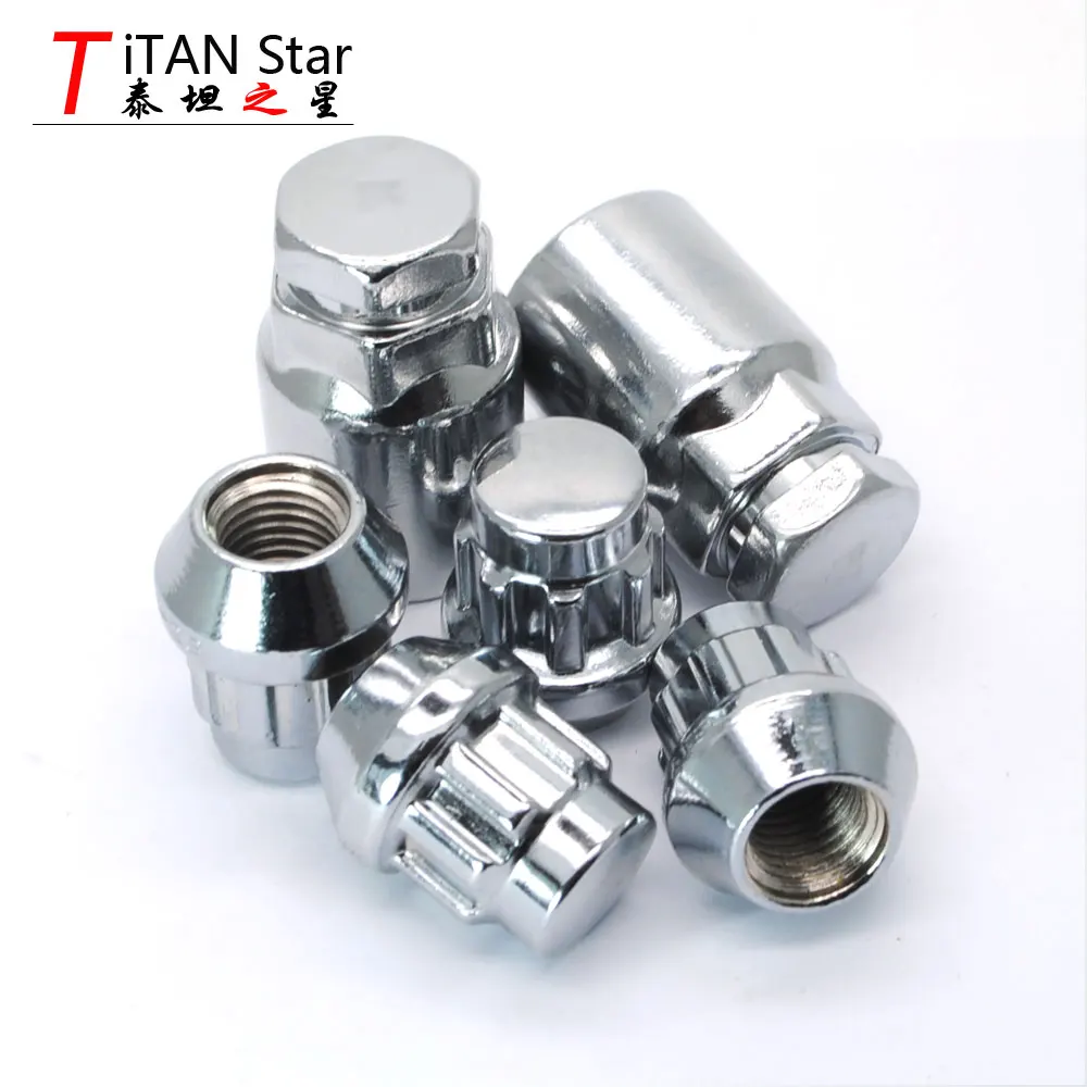 4 NutS+2 Key M12x1.5 Alloy 1.5 Wheel Locks Nuts Anti Theft SECURITY NUT For HYUNDAI IX35 TUCSON ELANTRA SONATA SantaFe RENA | Автомобили и