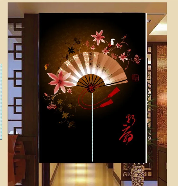 Красивая занавеска s плотная хлопчатобумажная ткань дверь декоративная японская