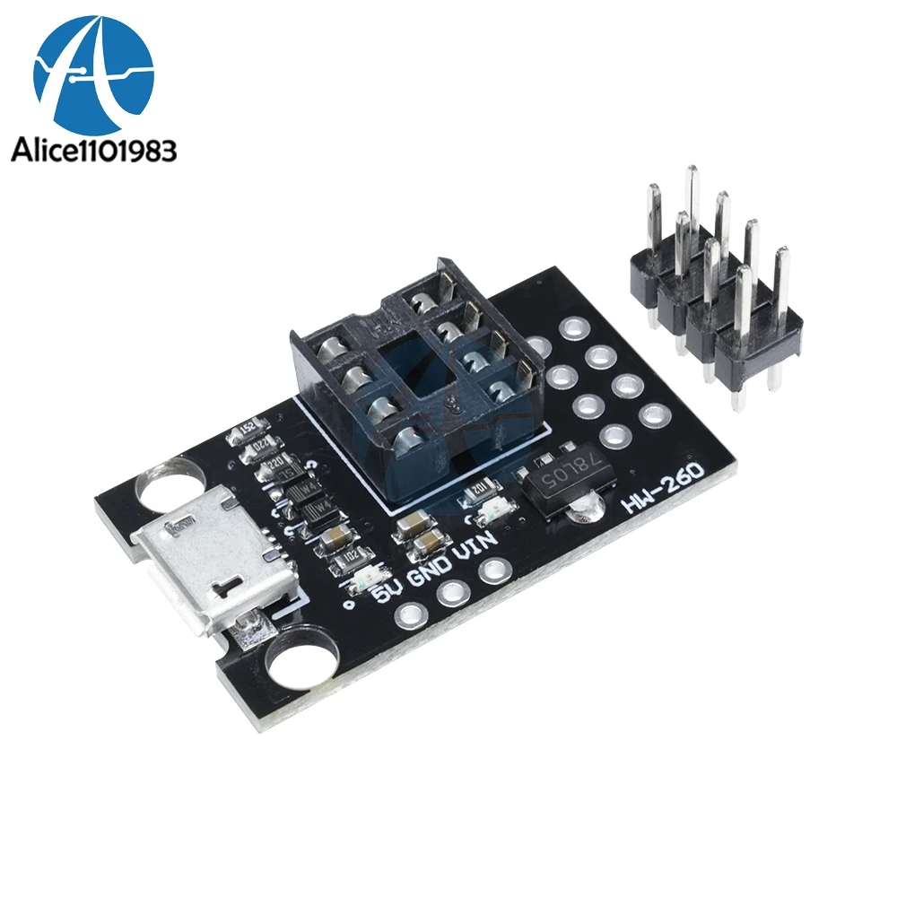 Подключаемая разработка голая плата для ATtiny13A ATtiny25 ATtiny45 ATtiny85 программирующий