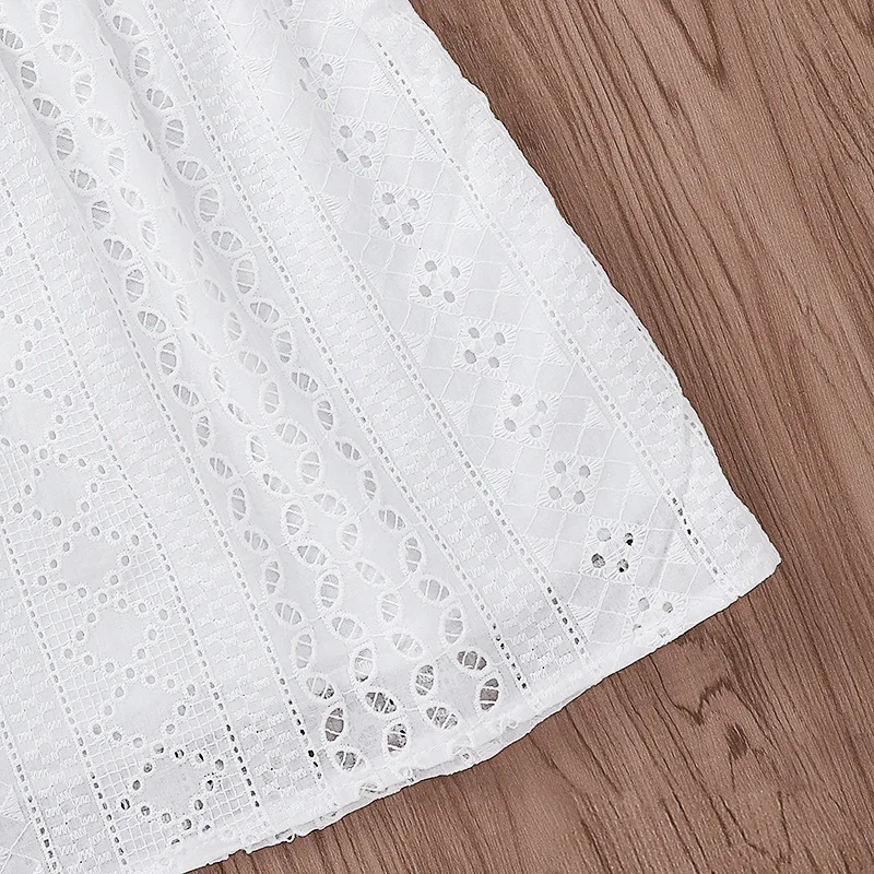 Платья принцессы с оборками и рукавами для девочек коллекция 2019 года Летнее