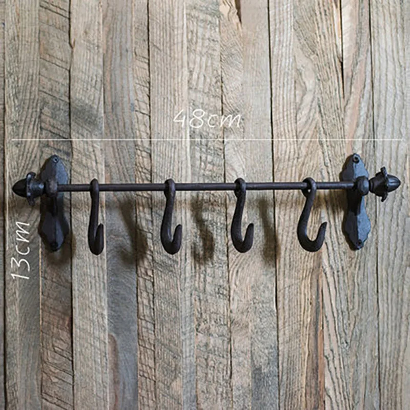 

Cast Iron Hook Vintage Wall Holder Garden Storage Hook For Cafe Bar Decor Barn Warehouse