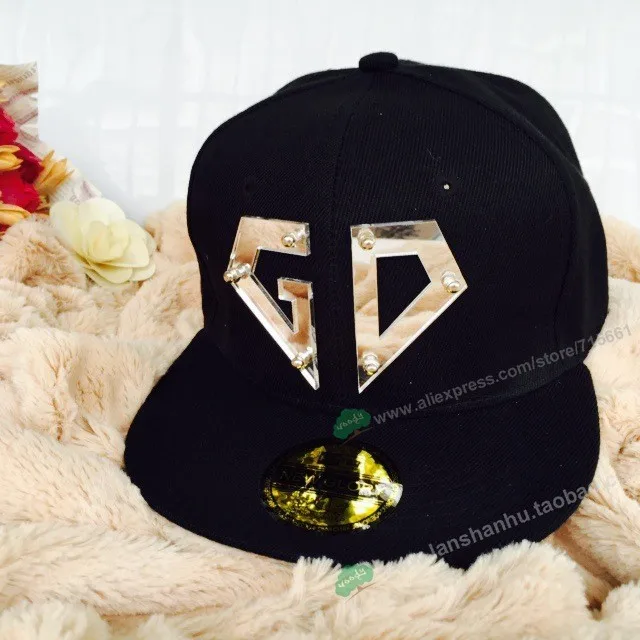 Модная Корейская Кепка Bigbang GD Кепка с надписью G-dragon заостренные заклепки 3D акриловая плоская кепка хип-хоп бейсболка s для мужчин и женщин