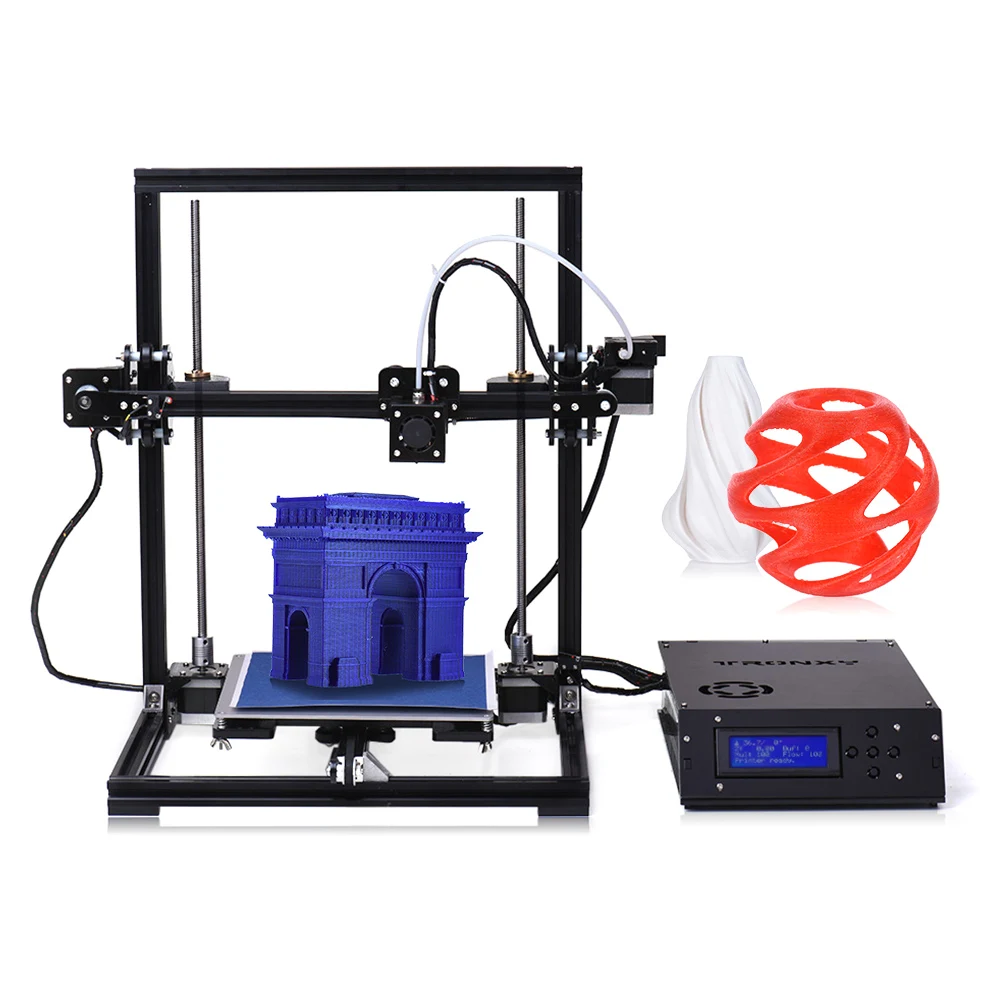 TRONXY X3 настольный 3d принтер комплект DIY самостоятельная сборка автоматическое выравнивание большой размер печати с ЖК-экраном 8 Гб карта памяти