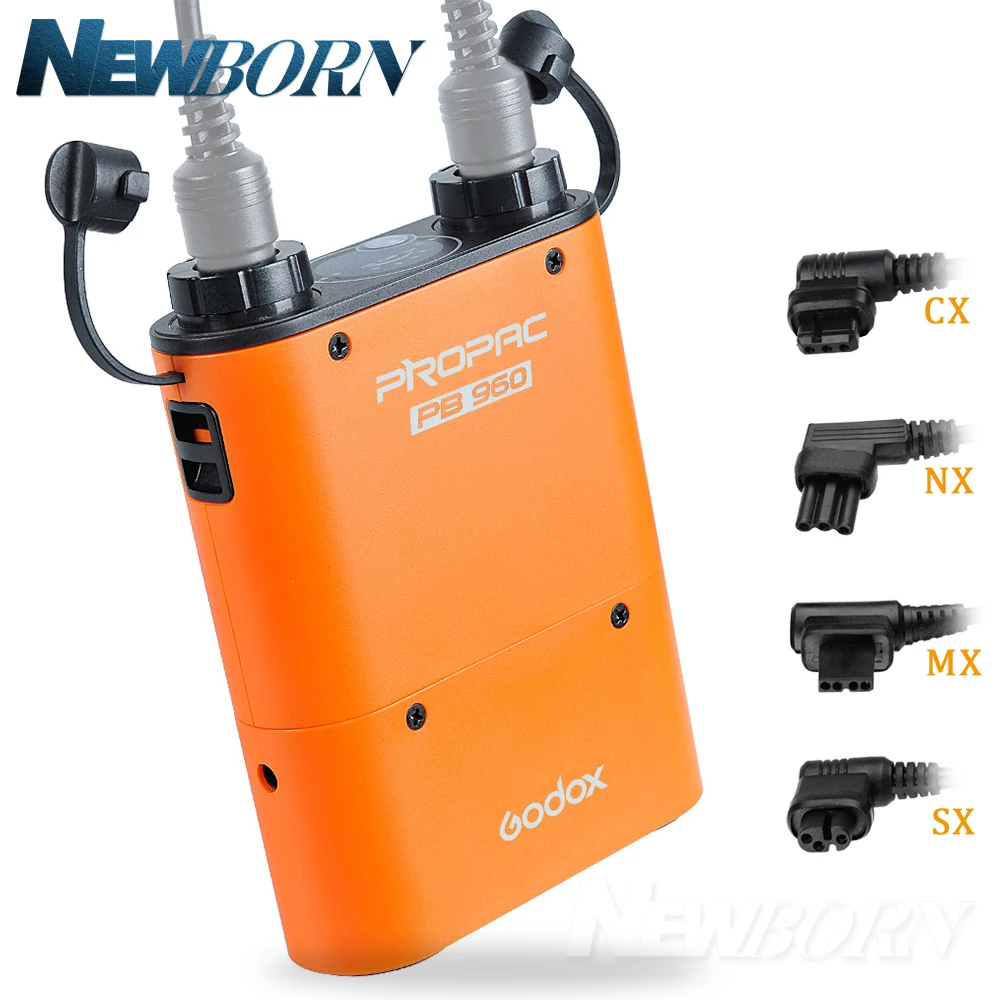 Оранжевый блок питания Godox PB960 аккумулятор 4500 мАч для Nikon canon Yongnuo Sony Metz Flash вспышка