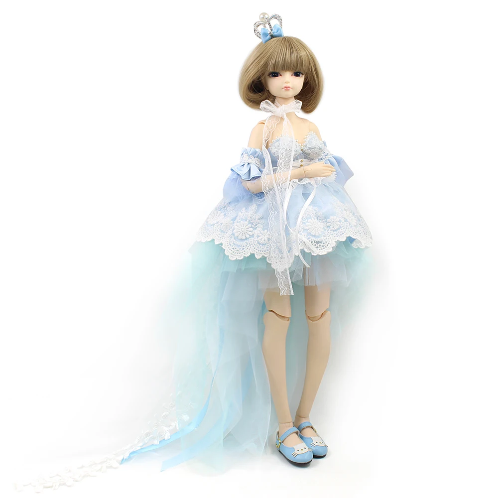 Кукла DBS 1/4 BJD No. С коричневыми волосами для шарнирного тела с макияжем включая