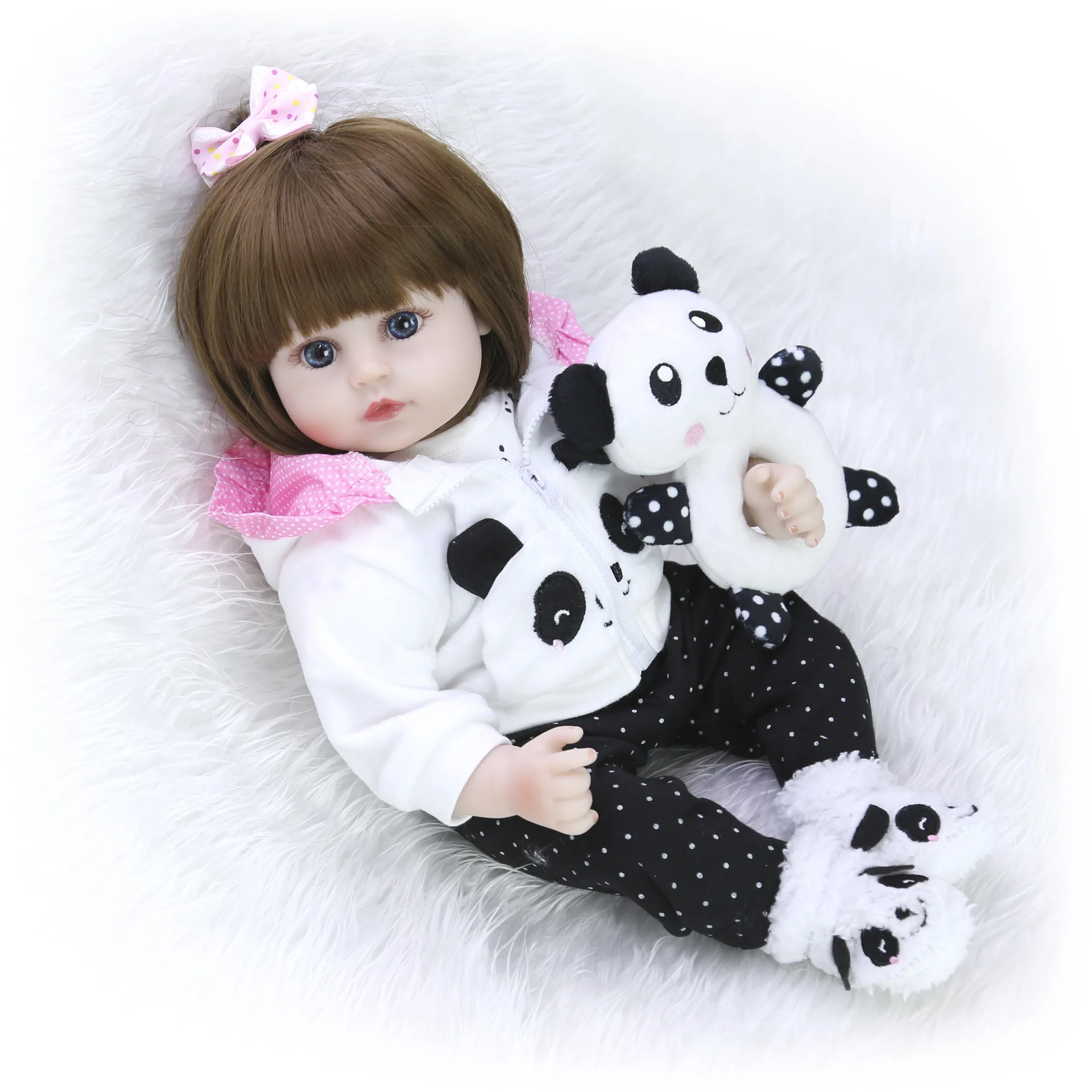 48cm baby reborn toddler silicone dolls Toys 18&quot Lifelike Vinyl Princess Girl Baby Doll Gift bebes npk doll | Игрушки и хобби