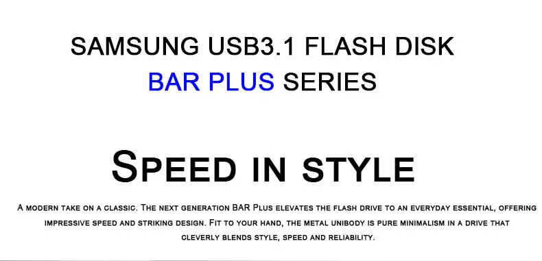 SAMSUNG USB флэш-накопитель 32 Гб 64 Гб 128 ГБ 256 ГБ USB 3,1 Металлический Мини-накопитель Флешка карта памяти устройство для хранения U диск
