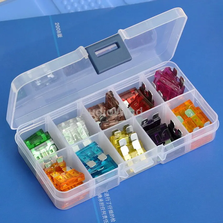 Авто средней лезвие АТО Предохранители Ассортимент Комплект. 10 значений