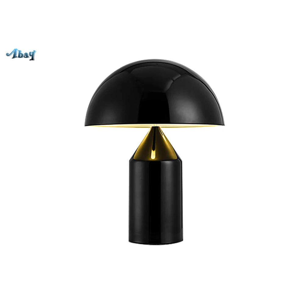 Скандинавская железная Светодиодная настольная лампа в форме гриба