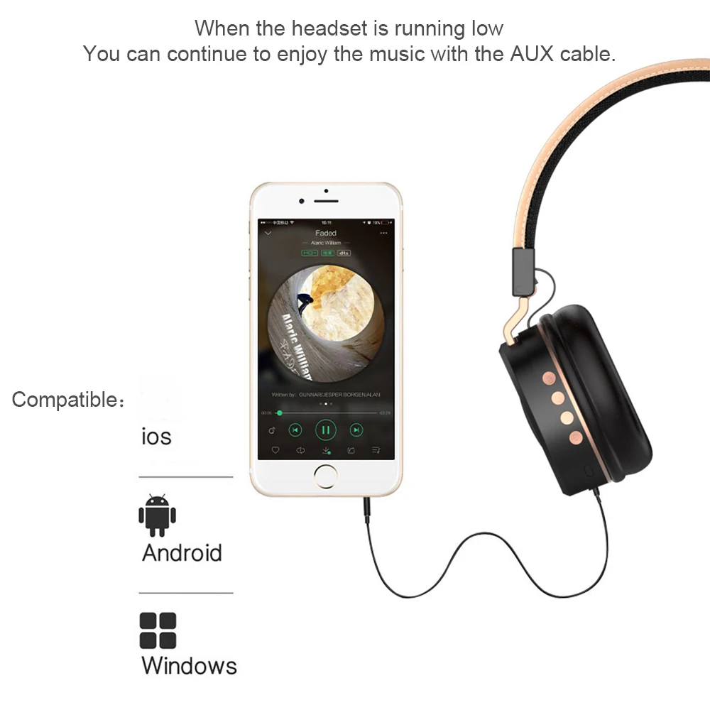 DOOLNNG B007 складные наушники Bluetooth Беспроводной Спорт гарнитура С микрофоном