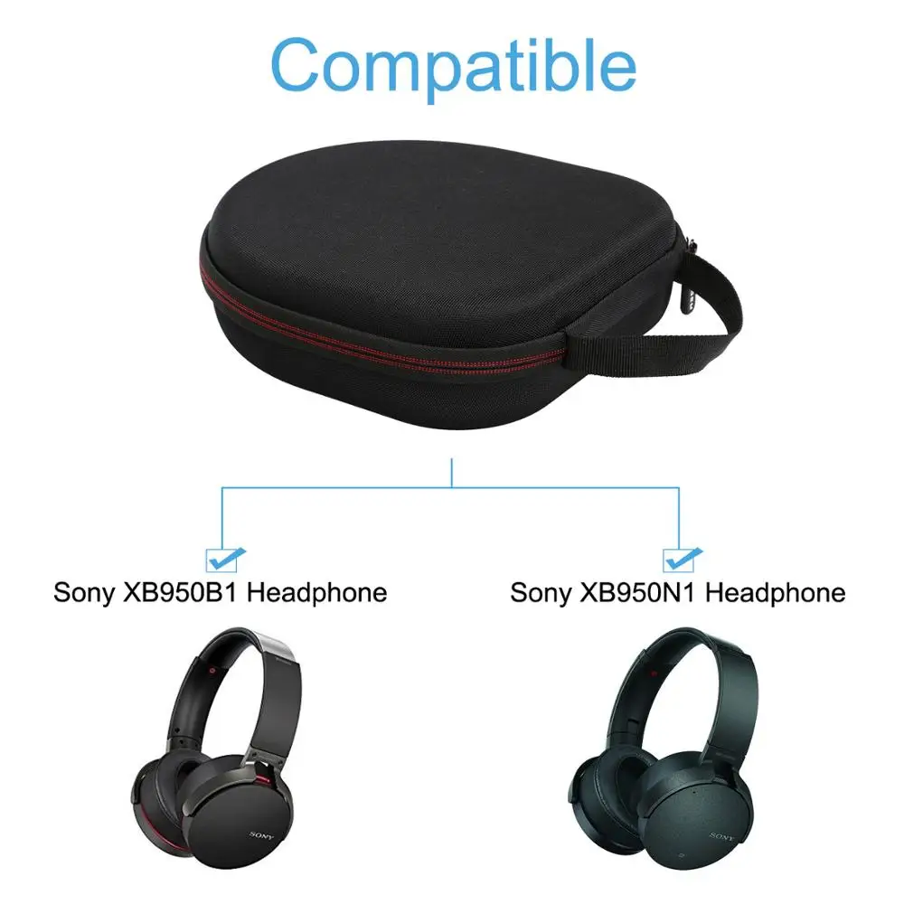 LTGEM Жесткий EVA Дорожный Чехол для sony XB950B1 Экстра бас беспроводные наушники модель