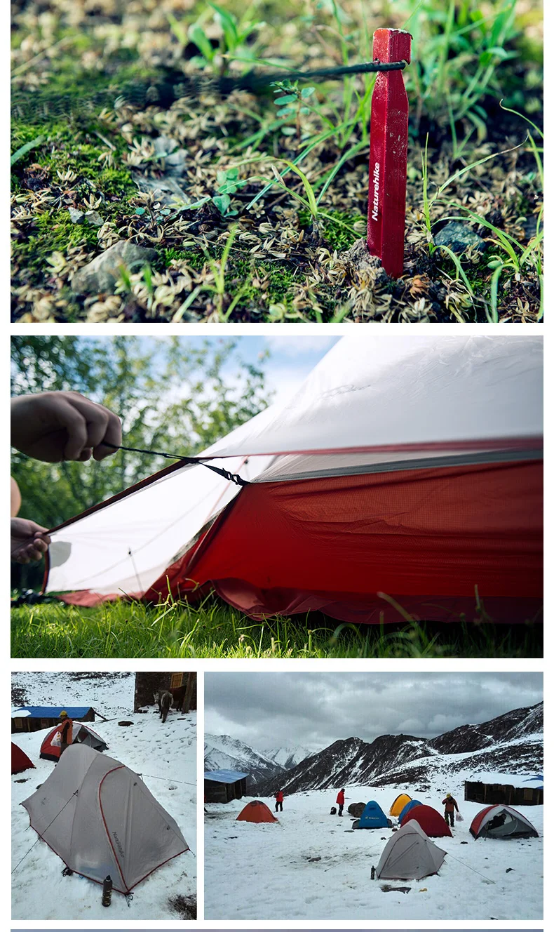 Naturehike Cloud Up Series 1 2 3 Человек Палатка Открытый Сверхлегкий туристическое снаряжение