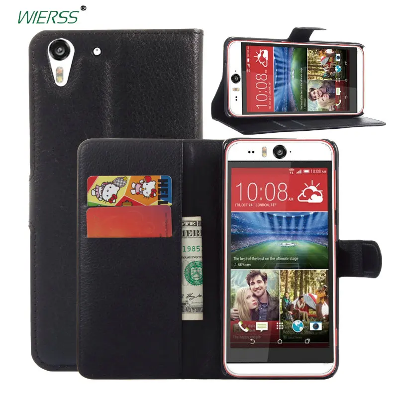 Кожаный чехол бумажник с откидной крышкой и подставкой для HTC Desire Eye M910x M910n|case for