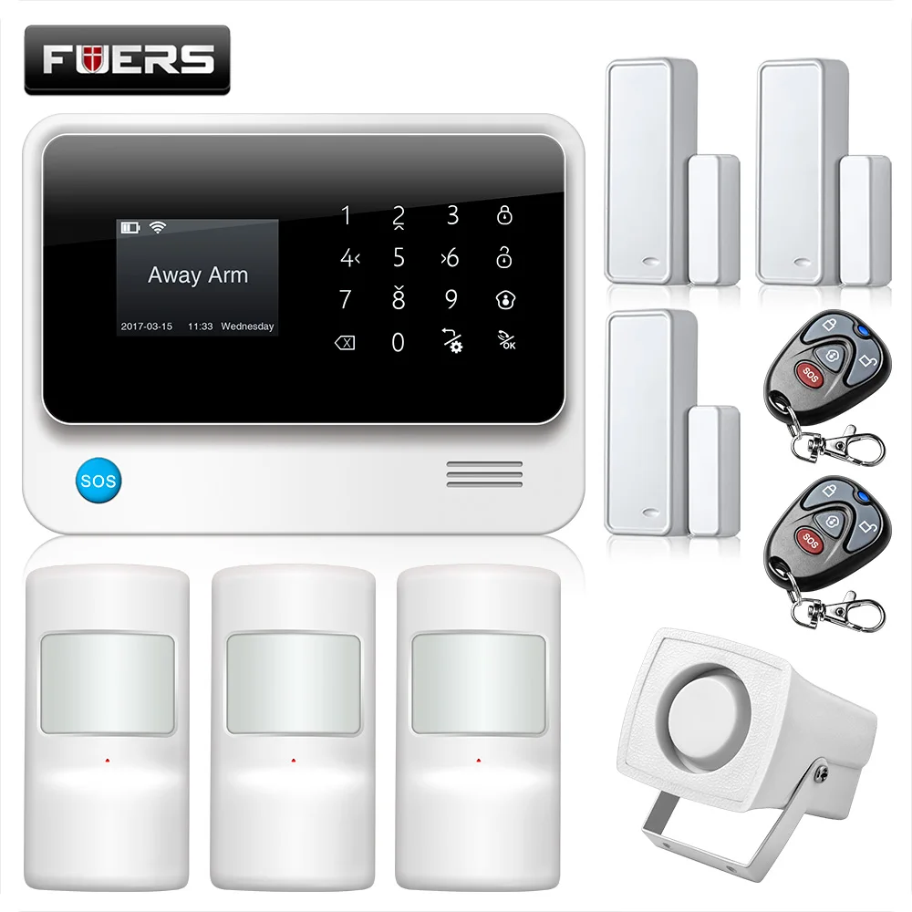 Fuers G90B 3G WiFi GSM GPRS SMS беспроводная домашняя система охранной сигнализации IOS Android APP с