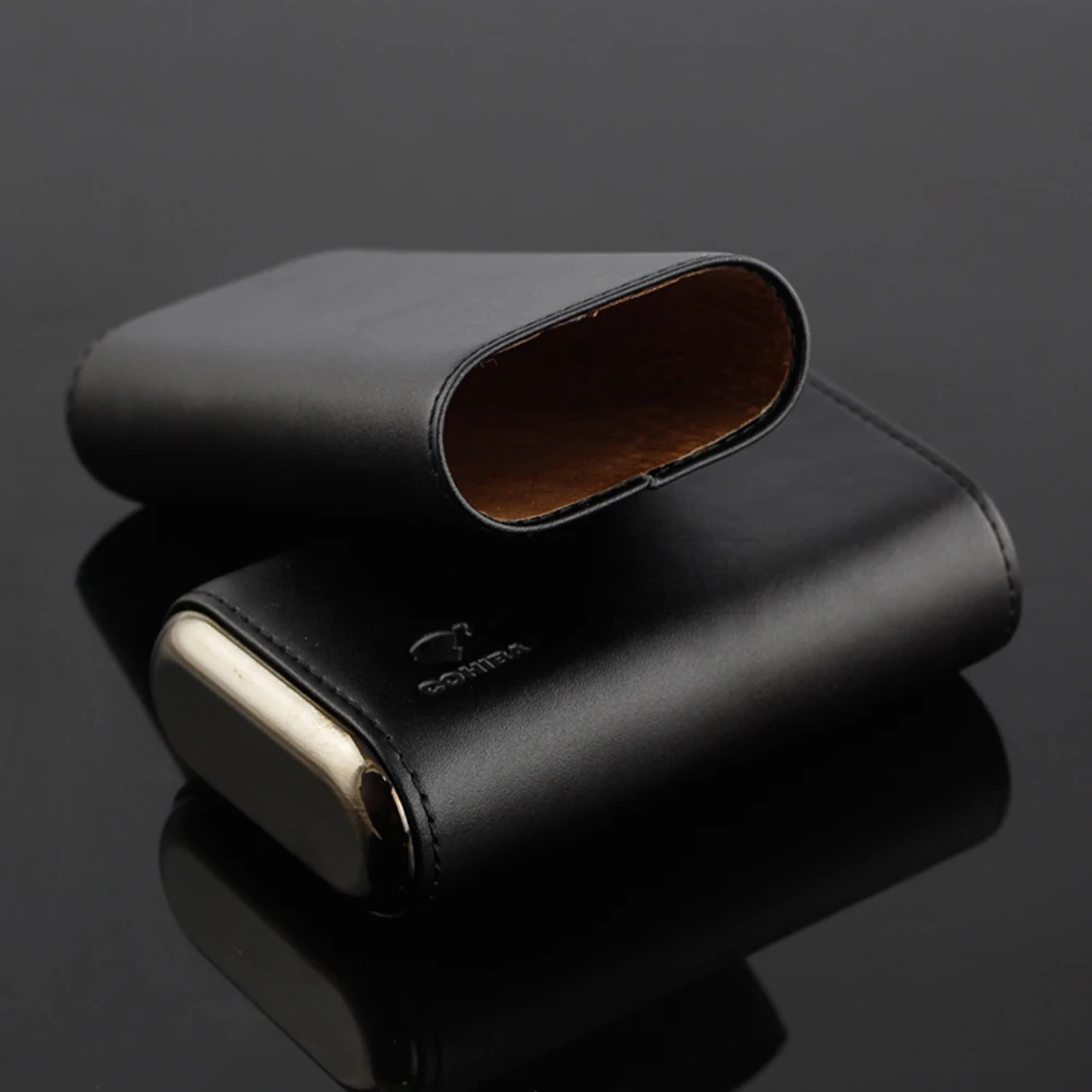 COHIBA чехол для сигар из натуральной кожи переносной увлажняющий табака сумка с 3