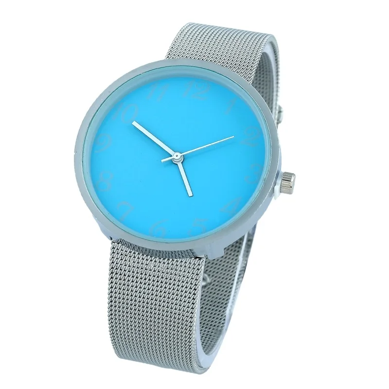 Gnova верхняя часть из платины Модные металлические женские часы Серебряный