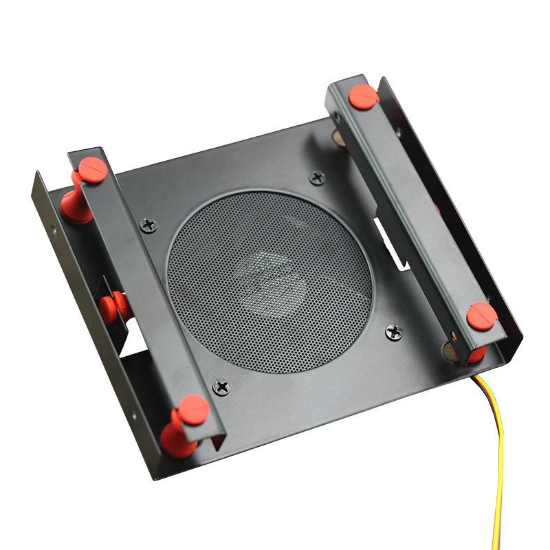 

Black 3.5 SATA hard disk 5.25 Bay hard disk shock absorber bracket converter installation kit w/w equipped with 8cm cooling fan